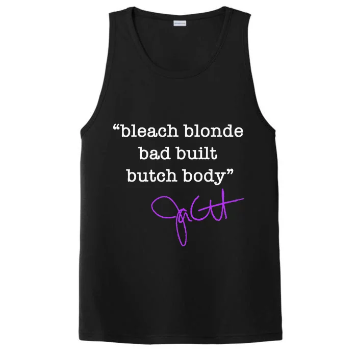 Bleach Blonde Bad Built Butch Body Jasmine Crockett Performance Tank