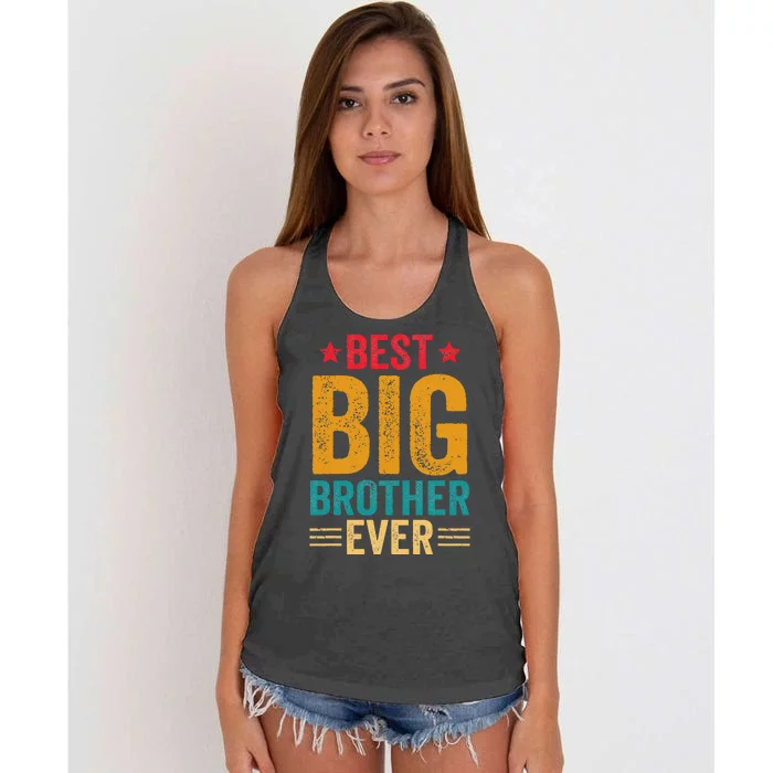 Best Big Brother Ever Big Brother For Teenage Women's Knotted Racerback Tank