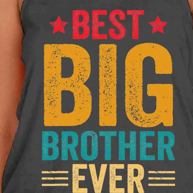 Best Big Brother Ever Big Brother For Teenage Women's Knotted Racerback Tank