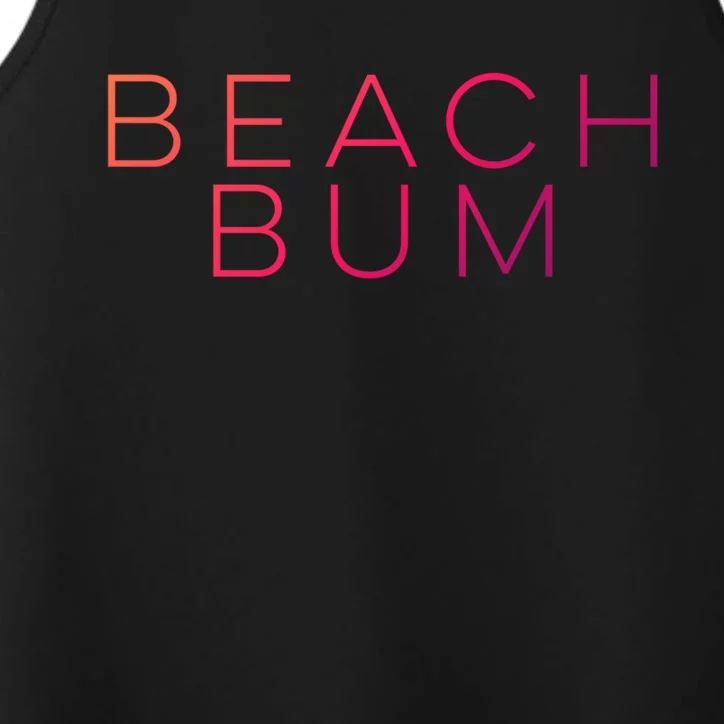 Beach Bum Beach Bum Gift Grey Small Performance Tank