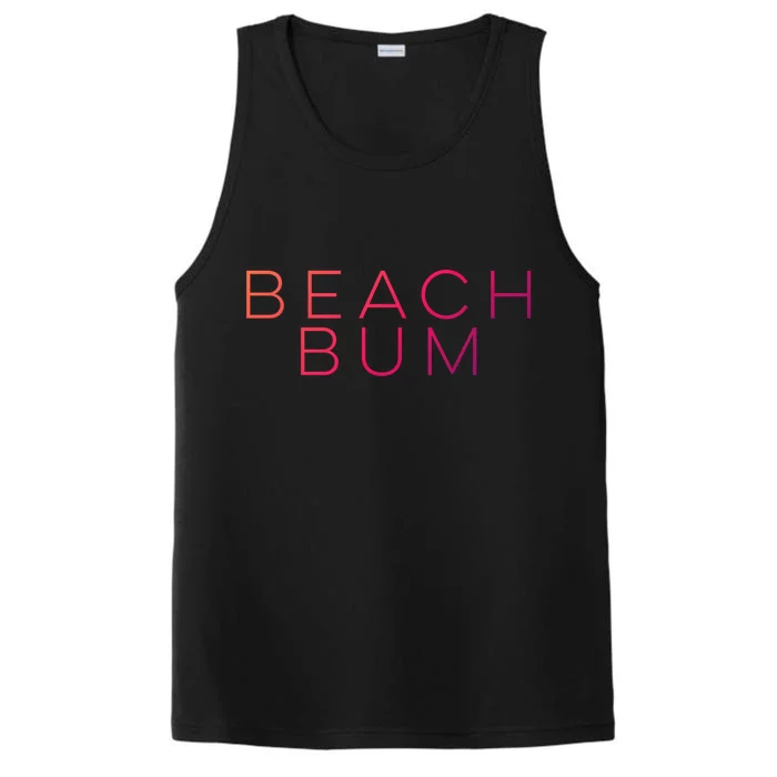 Beach Bum Beach Bum Gift Grey Small Performance Tank