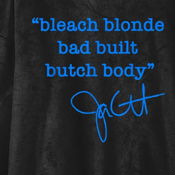 Bleach Blonde Bad Built Butch Body Jasmine Crockett Hooded Wearable Blanket