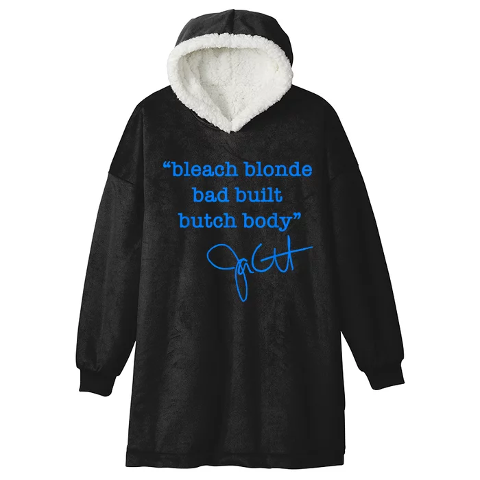 Bleach Blonde Bad Built Butch Body Jasmine Crockett Hooded Wearable Blanket