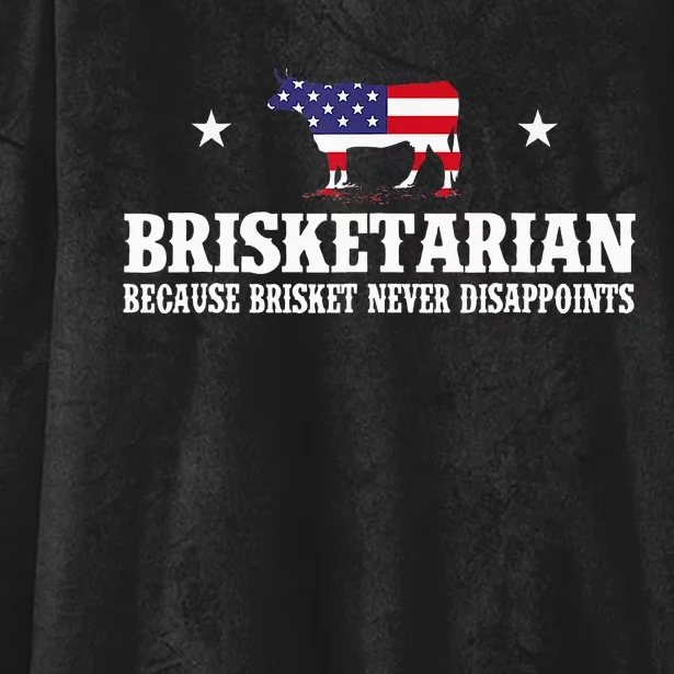 Brisketarian Because Brisket Never Disappoints Bbq Lover Hooded Wearable Blanket