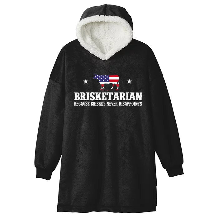 Brisketarian Because Brisket Never Disappoints Bbq Lover Hooded Wearable Blanket