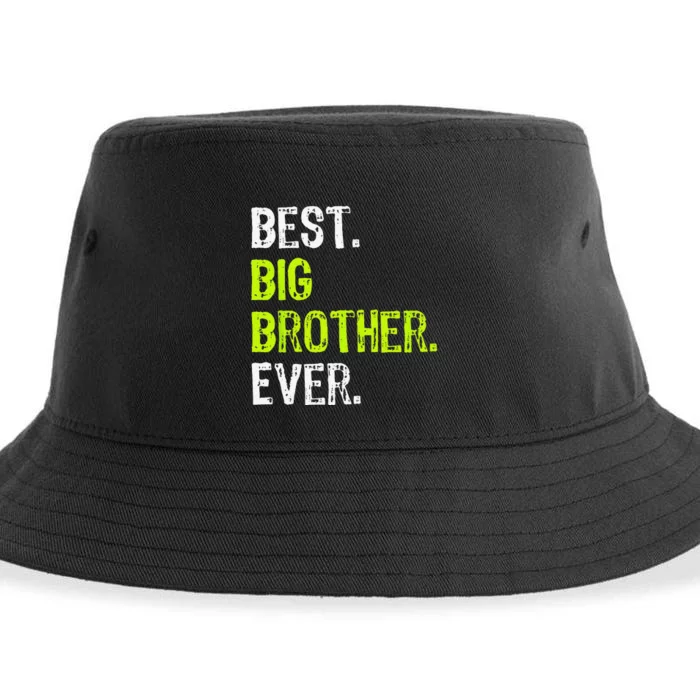 Best Big Brother Ever Teenager Older Sibling Sustainable Bucket Hat