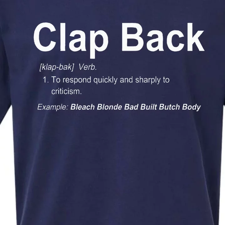 Bleach Blonde Bad Built Butch Body Clap Back Sueded Cloud Jersey T-Shirt