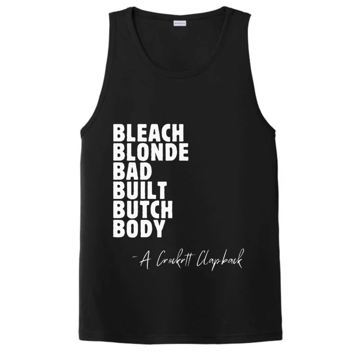 Bleach Blonde Bad Built Butch Body Performance Tank