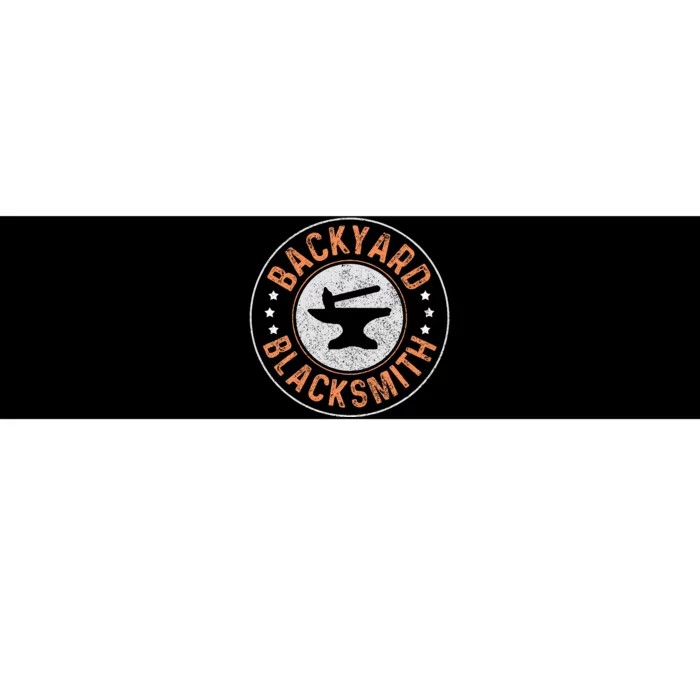 Blacksmith Backyard Blacksmith Forging Gift Bumper Sticker