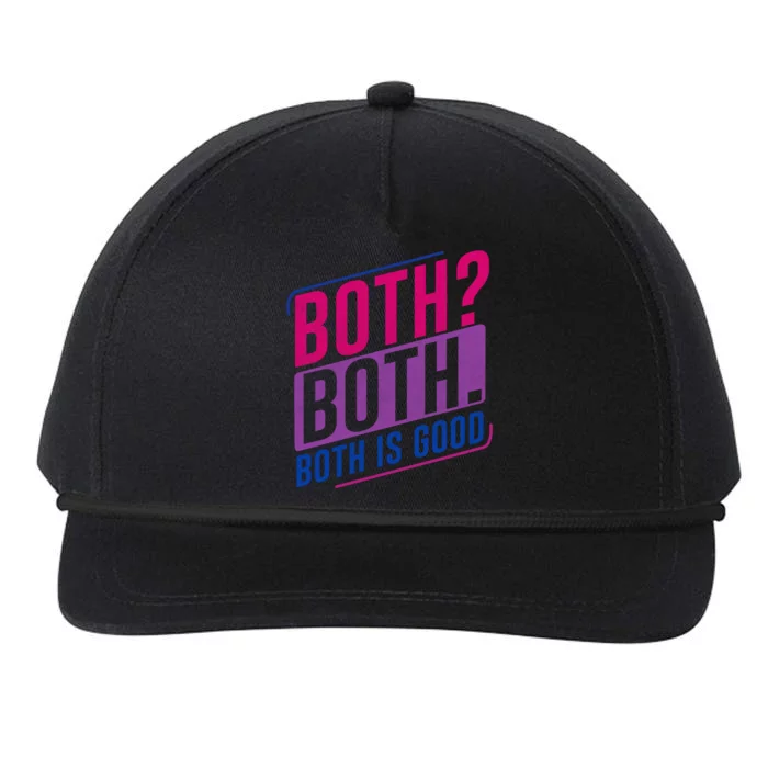 Both Both Bi Pride Bisexual Bisexuality Flag Snapback Five-Panel Rope Hat