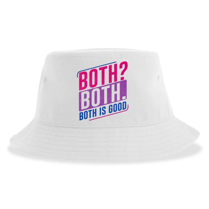 Both Both Bi Pride Bisexual Bisexuality Flag Sustainable Bucket Hat