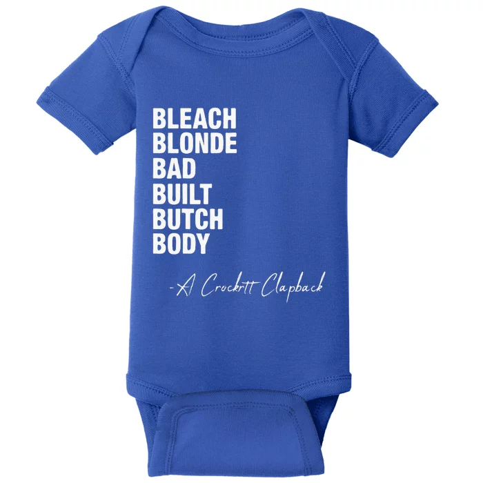 Bleach Blonde Bad Built Butch Body Baby Bodysuit