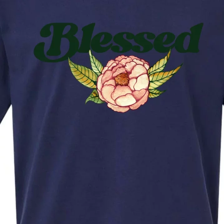 Blessed Beautiful Blessings Artwork Great Gift Sueded Cloud Jersey T-Shirt