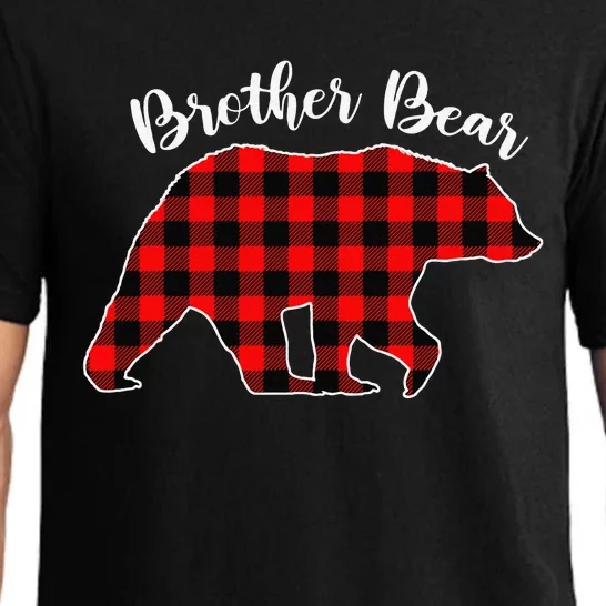 BROTHER BEAR Buffalo Plaid Red Funny Christmas Pajama Family Pajama Set