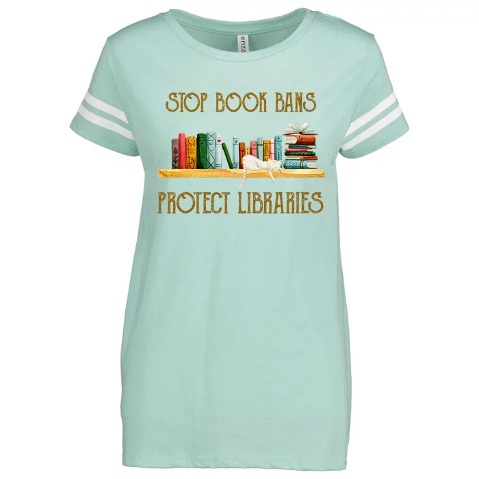 Ban Book Bans, Stop Challenged Books, Read Banned Books Tees Enza Ladies Jersey Football T-Shirt