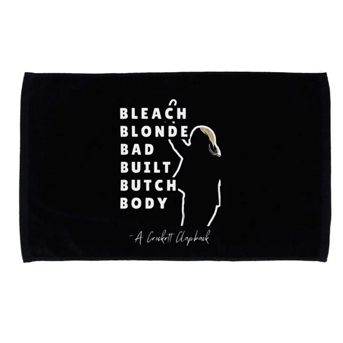 Bleach Blonde Bad Built Butch Body Microfiber Hand Towel