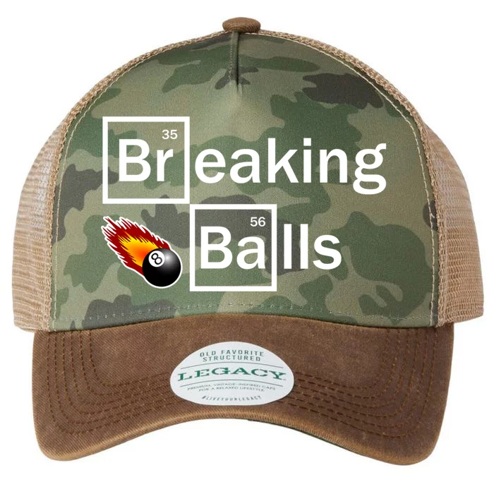 Breaking Balls Billiard Player Pool Snooker 8 Ball Funny Gift Legacy Tie Dye Trucker Hat