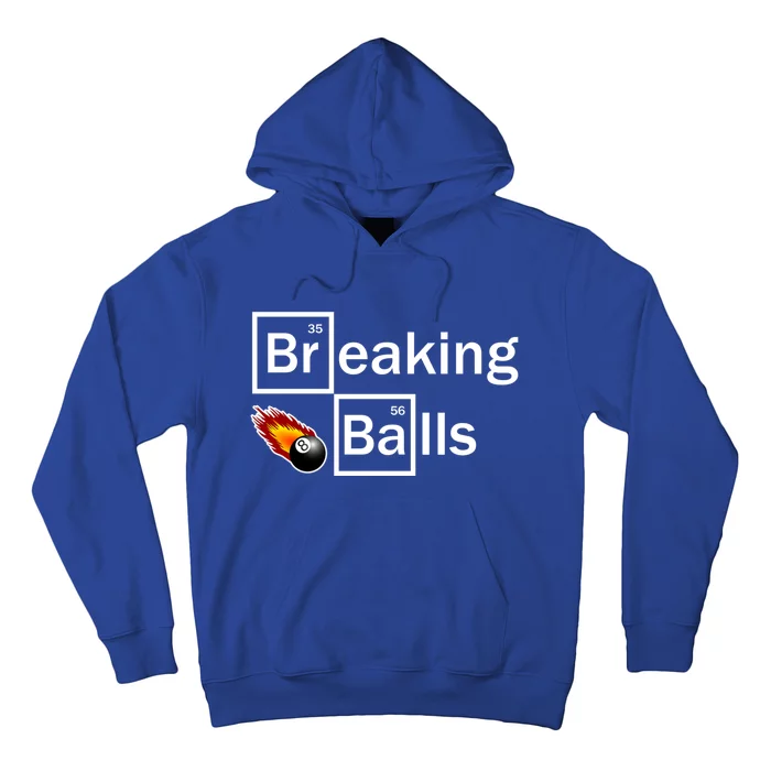 Breaking Balls Billiard Player Pool Snooker 8 Ball Funny Gift Hoodie