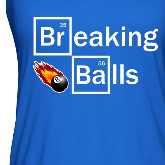 Breaking Balls Billiard Player Pool Snooker 8 Ball Funny Gift Ladies Essential Flowy Tank