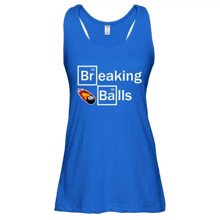 Breaking Balls Billiard Player Pool Snooker 8 Ball Funny Gift Ladies Essential Flowy Tank