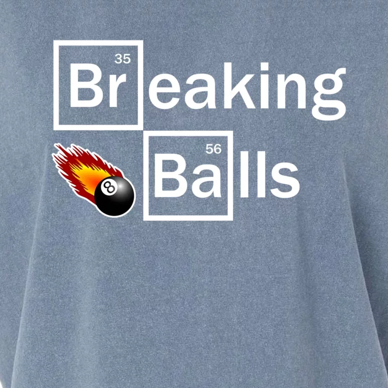 Breaking Balls Billiard Player Pool Snooker 8 Ball Funny Gift Garment-Dyed Women's Muscle Tee