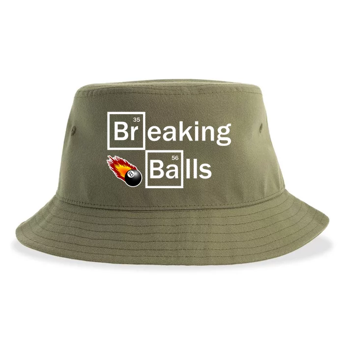 Breaking Balls Billiard Player Pool Snooker 8 Ball Funny Gift Sustainable Bucket Hat