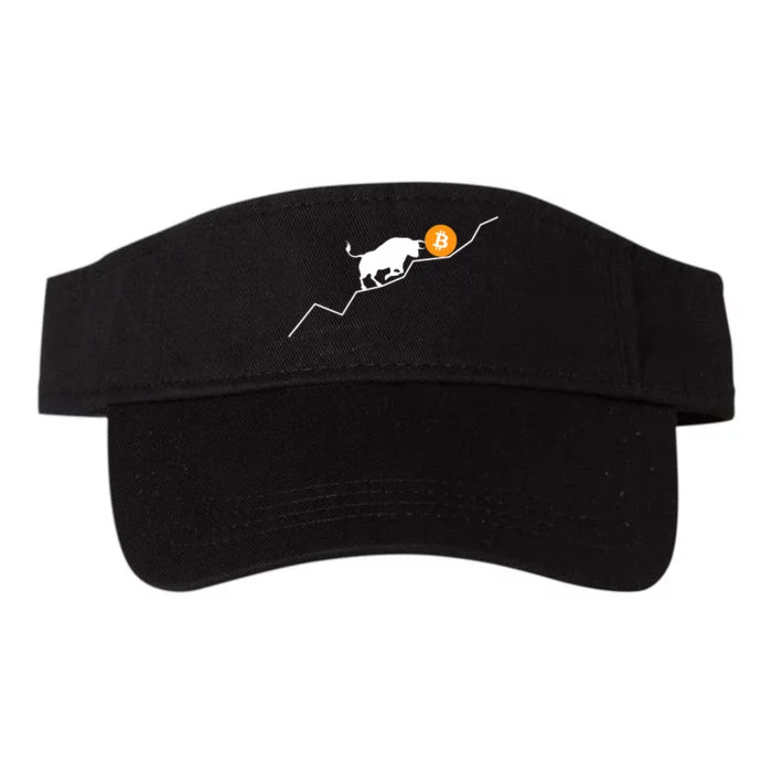 Bitcoin Bull Bullish Crpyto Valucap Bio-Washed Visor