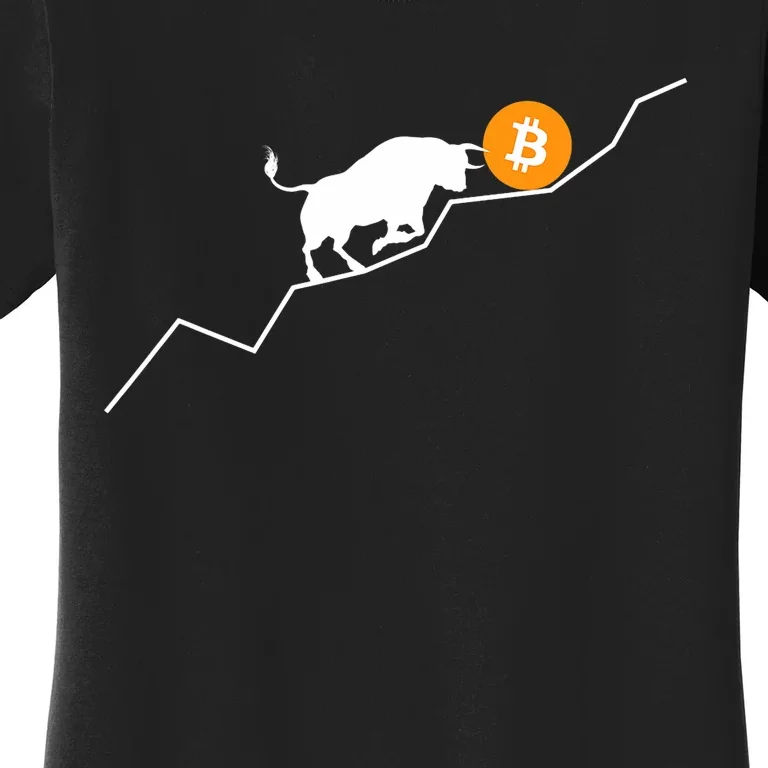 Bitcoin Bull Bullish Crpyto Women's T-Shirt