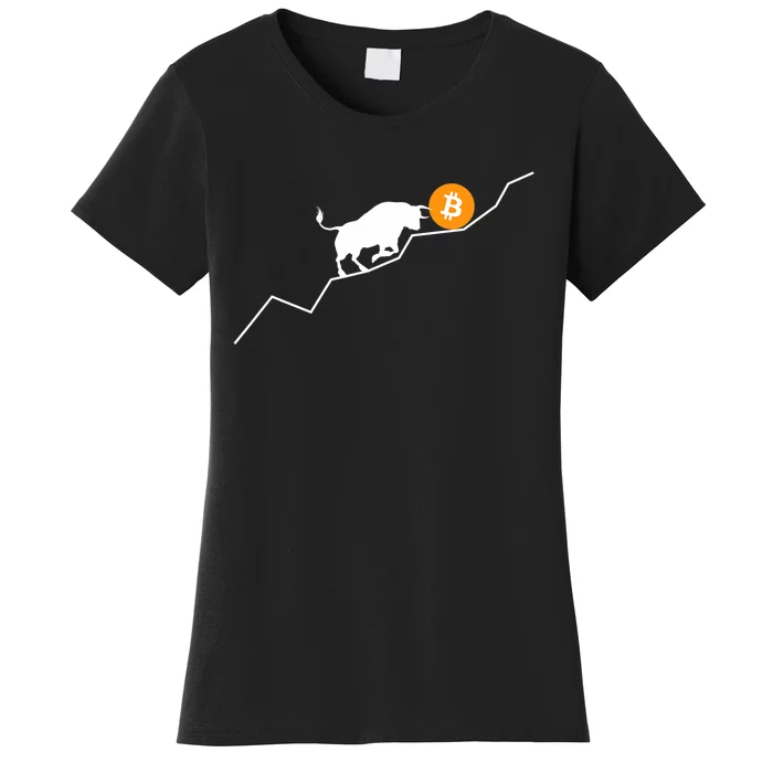 Bitcoin Bull Bullish Crpyto Women's T-Shirt