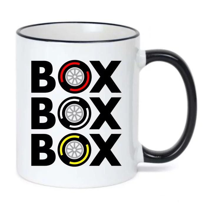 Box Box Box F1 Tire Compound Design Classic Black Color Changing Mug