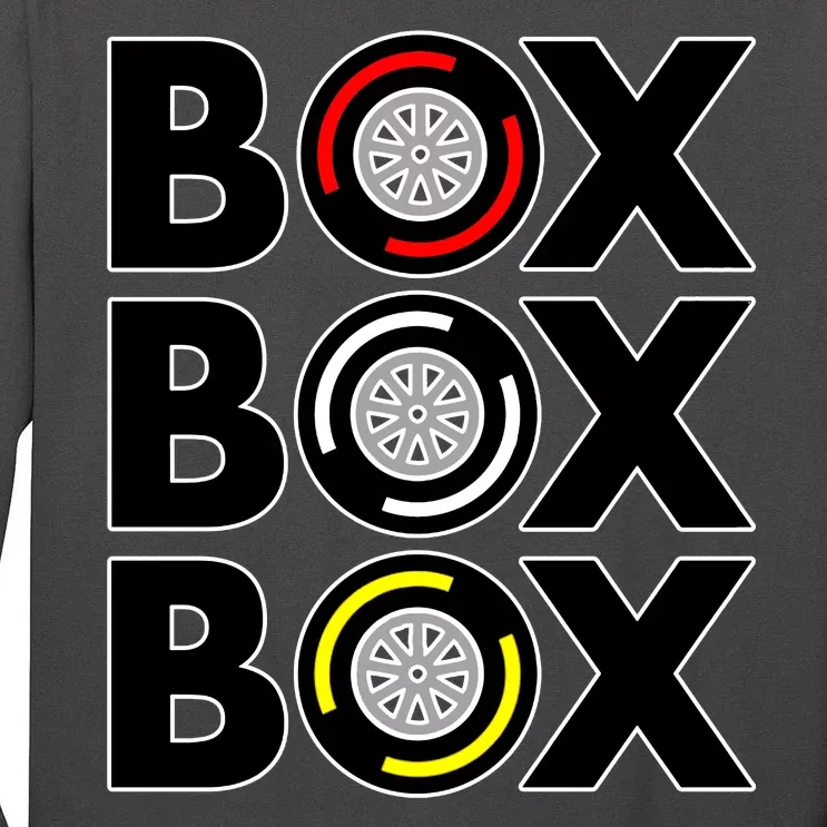 Box Box Box F1 Tire Compound Design Classic Tall Long Sleeve T-Shirt