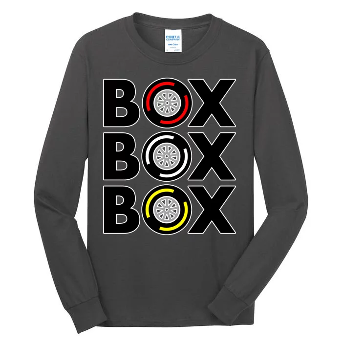 Box Box Box F1 Tire Compound Design Classic Tall Long Sleeve T-Shirt