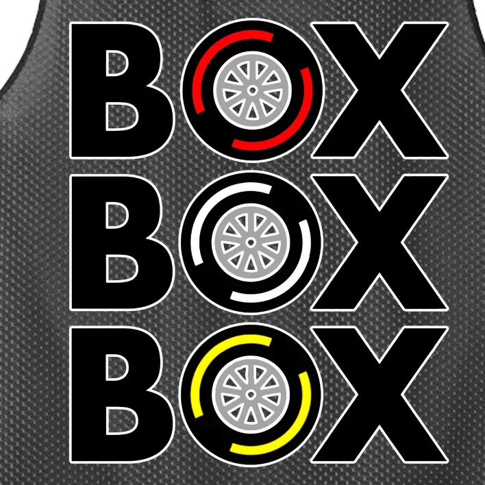 Box Box Box F1 Tire Compound Design Classic Mesh Reversible Basketball Jersey Tank