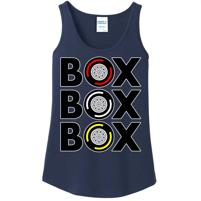 Box Box Box F1 Tire Compound Design Classic Ladies Essential Tank