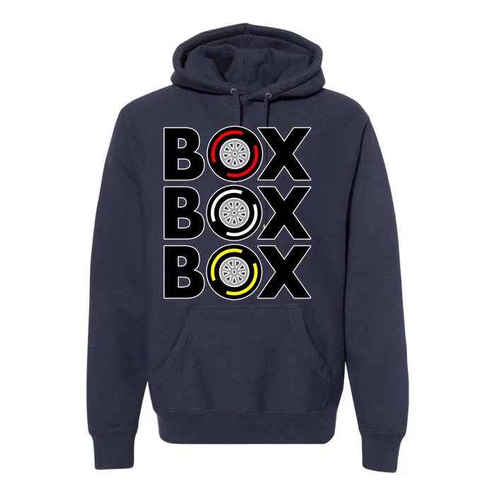 Box Box Box F1 Tire Compound Design Classic Premium Hoodie