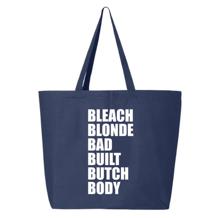 Bleach Blonde Bad Built Butch Body Retro Vintage Funny 25L Jumbo Tote