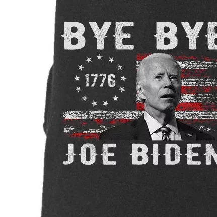 Bye Bye Biden Funny Antibiden Election Drops Out Doggie 3-End Fleece Hoodie