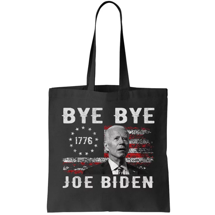 Bye Bye Biden Funny Antibiden Election Drops Out Tote Bag