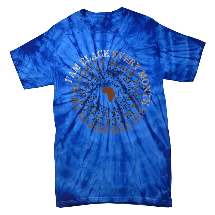 Blackity Black Black Black History Month Celebration Tie-Dye T-Shirt