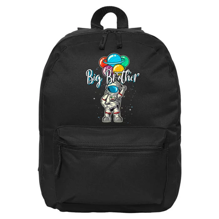 Big Brother Birthday Funny Astronaut in Space lover 16 in Basic Backpack