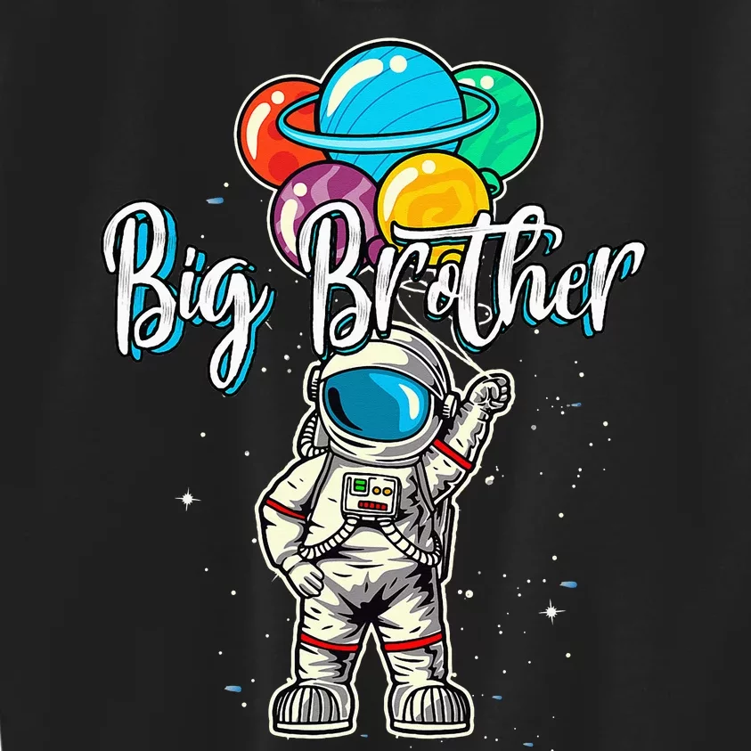 Big Brother Birthday Funny Astronaut in Space lover Kids Sweatshirt