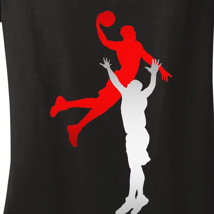 Basketball Basketball Women's V-Neck T-Shirt