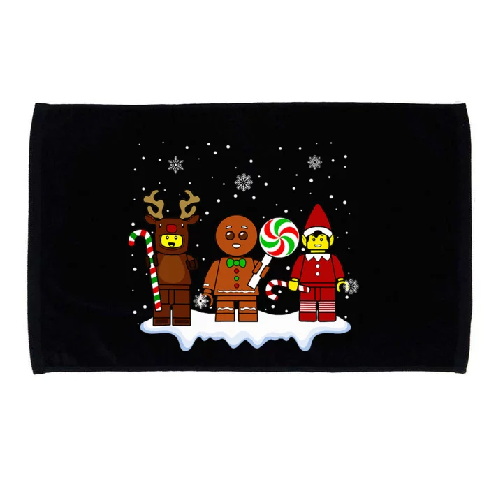 Block Brick Building Figure Christmas Master Builder Microfiber Hand Towel