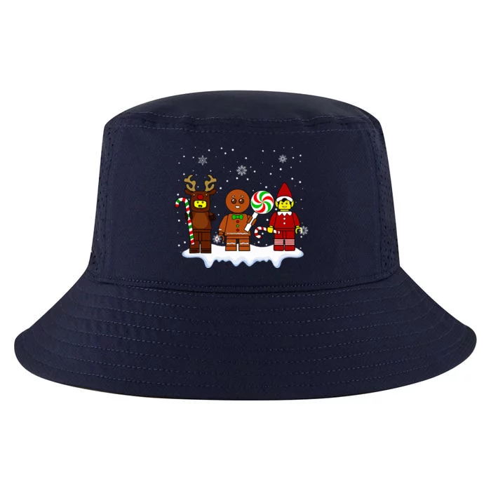 Block Brick Building Figure Christmas Master Builder Cool Comfort Performance Bucket Hat