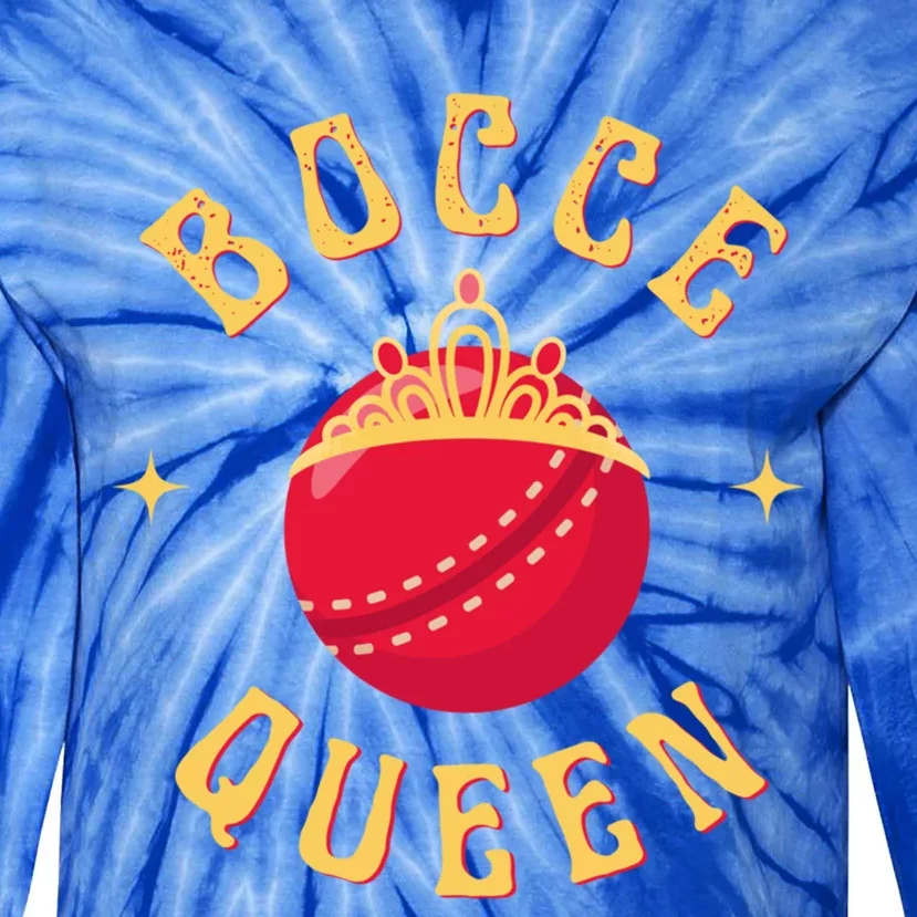 Bocce Bocci Ball Queen Cool Gift Tie-Dye Long Sleeve Shirt