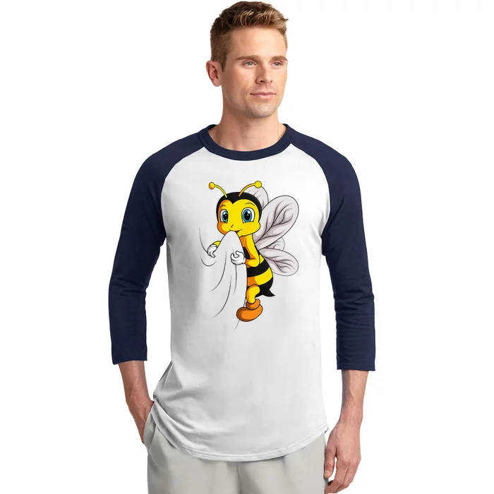 Bee Bumble Bee Kids Baseball Sleeve Shirt