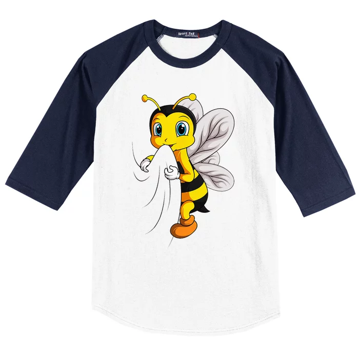 Bee Bumble Bee Kids Baseball Sleeve Shirt