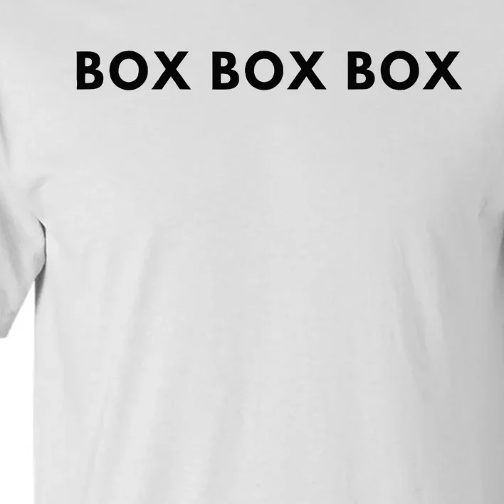 Box Box Box F1 Tall T-Shirt