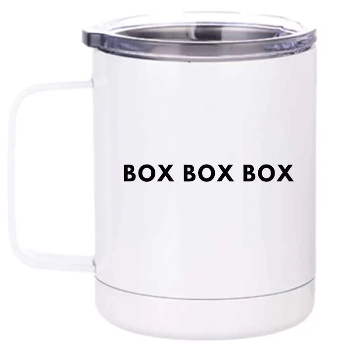 Box Box Box F1 Front & Back 12oz Stainless Steel Tumbler Cup