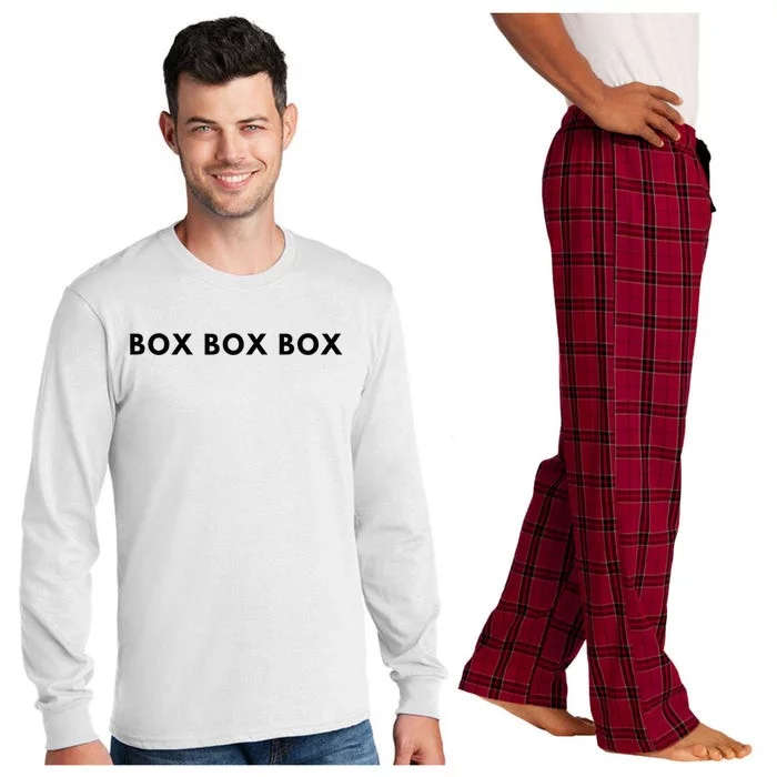 Box Box Box F1 Long Sleeve Pajama Set